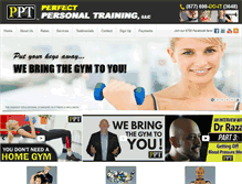 Tablet Screenshot of perfectpersonaltraining.com